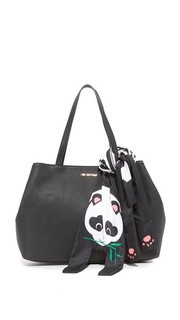Объемная сумка с короткими ручками Love Moschino