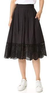Широкая юбка с кружевной отделкой Marc Jacobs