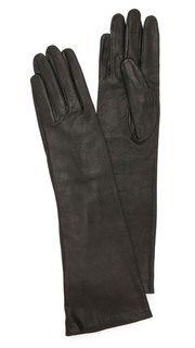 Длинные кожаные перчатки Carolina Amato
