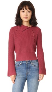 Кашемировый свитер с отложным воротником Derek Lam 10 Crosby