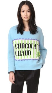 Объемная толстовка с надписью «Chocolat Chaud» Michaela Buerger