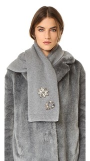 Кашемировый шарф с декоративной отделкой Marc Jacobs