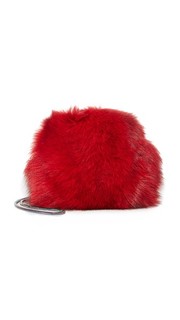 Миниатюрная сумка Love Power с меховой отделкой Diane von Furstenberg