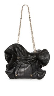 Маленькая кожаная сумка Lilly со складками Nina Ricci