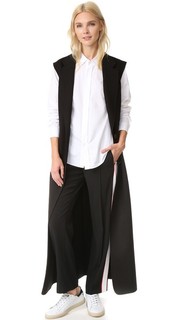 Длинный двубортный жилет Dkny