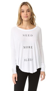 Теплая футболка More Sleep Wildfox