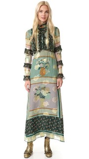 Макси-платье Bouquet в лоскутной технике Anna Sui