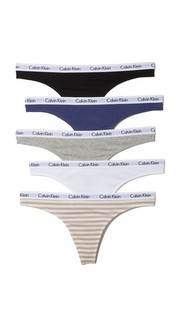 Набор Carousel из пяти трусиков-танга Calvin Klein Underwear