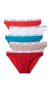 Набор из пяти трусиков-бикини Carousel Calvin Klein Underwear
