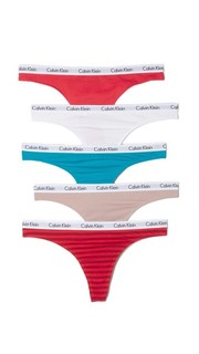 Набор Carousel из пяти трусиков-танга Calvin Klein Underwear