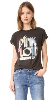 Футболка с надписью «Pink Floyd Europe 77» Madeworn Rock
