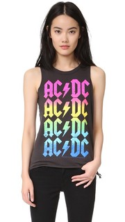 Майка с надписями «AC/DC» и эффектом «омбре» Chaser