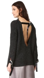 Пуловер из шерсти альпака с открытой спиной 3.1 Phillip Lim