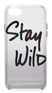 Чехол для iPhone 7 с надписью «Stay Wild» Rebecca Minkoff