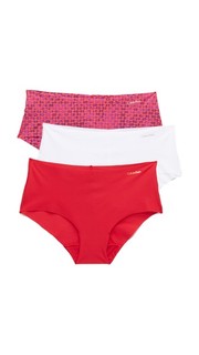 Комплект из трех брифов Invisibles с низкой талией Calvin Klein Underwear