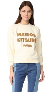 Толстовка с принтом в виде логотипов Maison Kitsune
