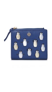 Металлизированный миниатюрный кошелек Penguins Tory Burch