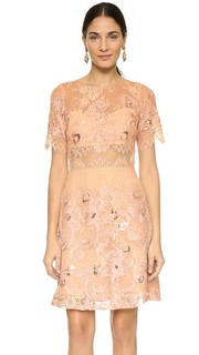 Платье с короткими рукавами Marchesa Notte