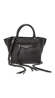 Миниатюрная объемная сумка с короткими ручками Regan с молнией сбоку Rebecca Minkoff
