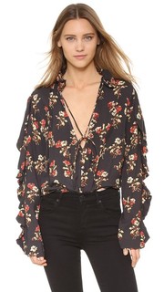 Рубашка Posie с принтом и оборками Shakuhachi