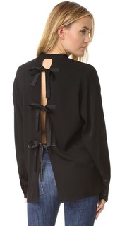 Блуза с завязками на спине Helmut Lang