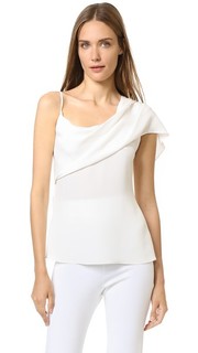 Топ с асимметричной драпировкой Cushnie Et Ochs
