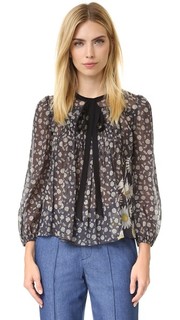 Блуза с завязками в деревенском стиле Marc Jacobs