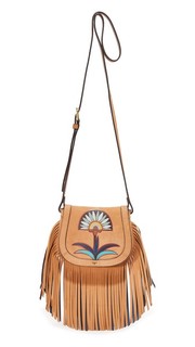 Миниатюрная седельная сумка Lilium с аппликацией Tory Burch