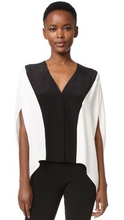 Блуза в стиле пончо с V-образным вырезом Derek Lam