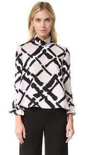 Fold Over Collar Blouse Derek Lam