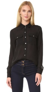 Блуза с карманами-заплатками Veronica Beard