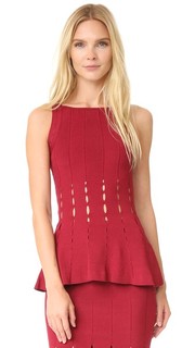 Трикотажный топ с баской Cushnie Et Ochs