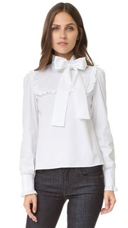 Блузка с воротником-галстуком RED Valentino