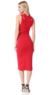Облегающее бандажное платье с отделкой на спине Dion Lee