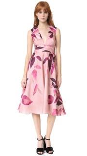 Платье с V-образным вырезом Lela Rose