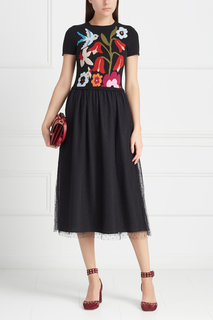 Платье с вышивкой Red Valentino