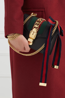 Кожаная сумка Sylvie Mini Gucci