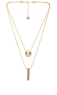 Scutum double pendant necklace - House of Harlow 1960