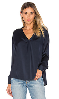 Cross over satin blouse - Vince