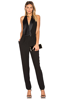 Halter neck tuxedo jumpsuit - Halston Heritage