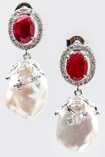 Серьги "Рубин" Beatrici Lux