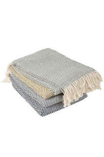 Набор из 4 пледов 130x180 BROSTE COPENHAGEN