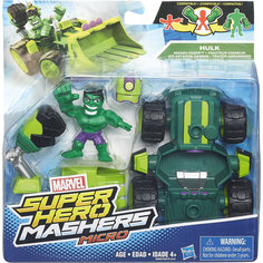 Набор Микро-Фигурка + Машина Марвел, HEROMASHERS Hasbro
