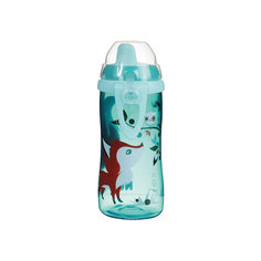 Поильник Kiddy Cup 300 мл. с 12 мес., NUK, голубой