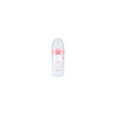 Бутылочка First Choice New Classic из ПП 150 мл + сил.соска  FC+ М р-р1, NUK, розовый