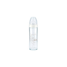 Бутылочка First Choice New Classic стекл 240 мл + сил.соска  FC+ М р-р 1, NUK