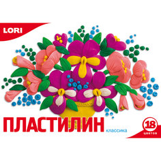 Пластилин «Классика»  18 цветов, 20 г Lori