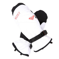Варежки сноубордические женский Roxy Rxjettysolidmit Bright White