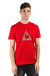 Футболка Le Coq Sportif Geo Jacquard Pur Rouge