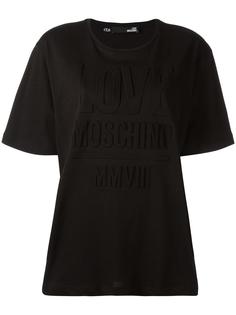 футболка с логотипом Love Moschino